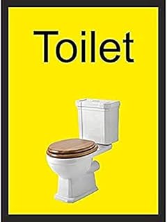 Toilet Dementia Sign 150mm x 200mm - Self Adhesive (DMS.08W-SA)
