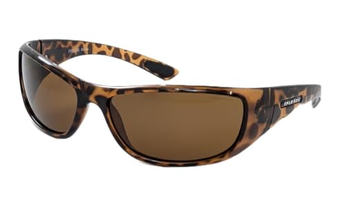 Image of Eyelevel Climber in Brown Tortoiseshell/Black Rubber - Polycarbonate Sports Sunglasses for Men - Lightweight and Durable With a Brown Shatterproof UV400/CAT3 Lens for full protection.
