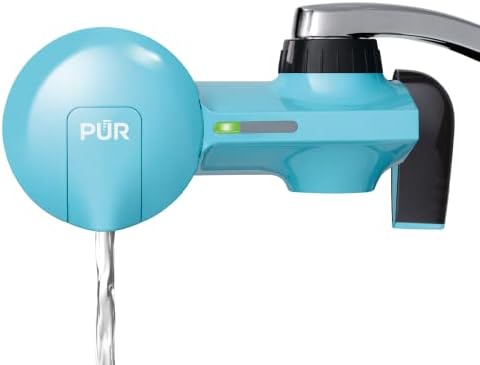 PUR PLUS Faucet Mount Water Filtration System, Seaglass