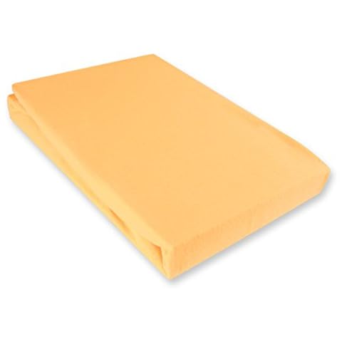 Jersey Kinder Spannbettlaken Apricot 70x140cm 100% Baumwolle Cover