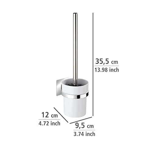 Brosse WC plastique ABS avec support de fixation murale adhésive - 6