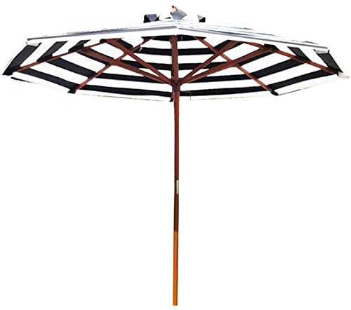 Sombrilla grande impermeable con protección UV CLSDRZC parasol de madera para comercio
