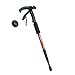 Telescopic Trekking Walking Hiking Sticks Poles Adjustable Length Anti-Shock (Red)