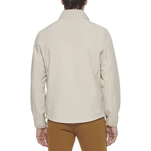Dockers Men's Clean Zip-Up Softshell Jacket, Khaki, Xxx-Large #TOP1