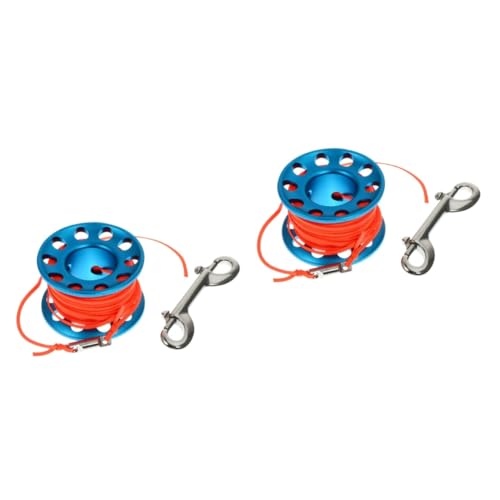 balacoo 2 Sets Scuba Cave Line Buoy Reel Diving Buoy Set Spool Snorkeling Diving Gear