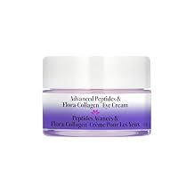 Derma E Advanced Peptides and Vegan Flora-Collagen Eye Cream Double Action Collagen Eye Cream with Peptide Complex Firming & Hydrating Under Eye Treatment All Natural Moisturizer Cream, 0.5oz