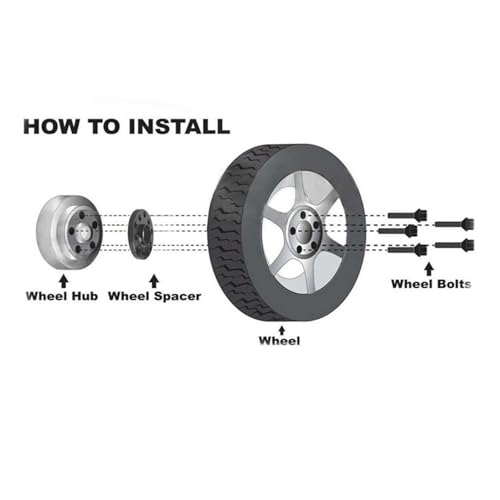 Entretoise de roue 35mm noire usinée avec précision compatible Infiniti FX EX - 6