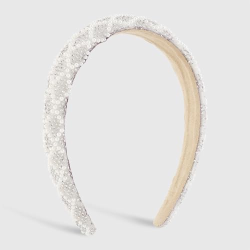 Serre-tête en perles et éclats de diamants pour révéler votre éclat