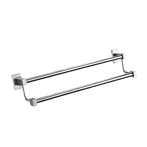 Toallero de acero inoxidable 304 con base cuadrada cepillada para estante de baño 2