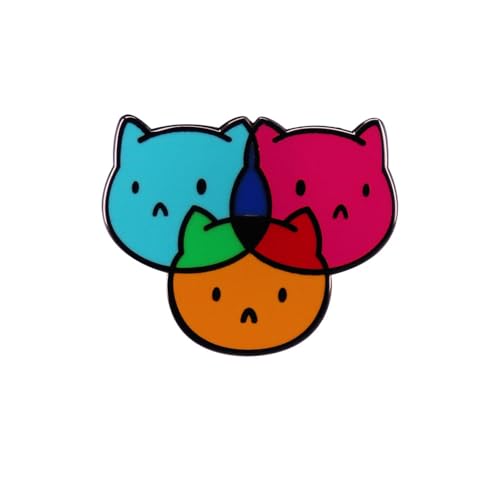 Badges mignons avec motif chat, épingles amusantes, hommes, femmes, sac à dos, chapeaux, vestes, vêtements, broches