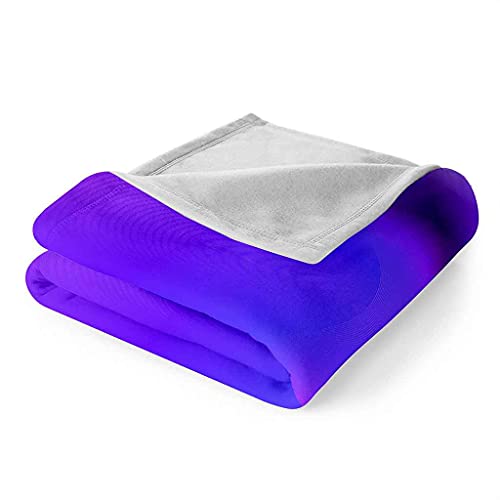 Couverture moelleuse lit flanelle violette, cadeau idéal