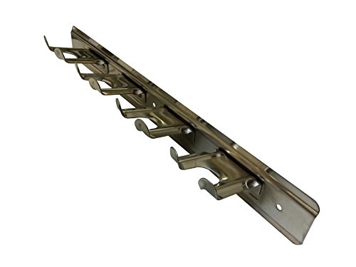 Lilly Codroipo - Wandhouder van 18/10 roestvrij staal voor pizzaschepen, 4 plekken.