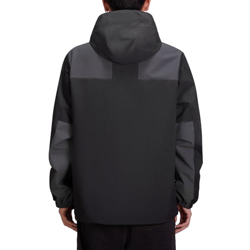 Image of CAMEL CROWN Men's Waterproof Jacket Rain Coat Windbreaker Hooded for Outdoor Hiking Climbing Traveling
