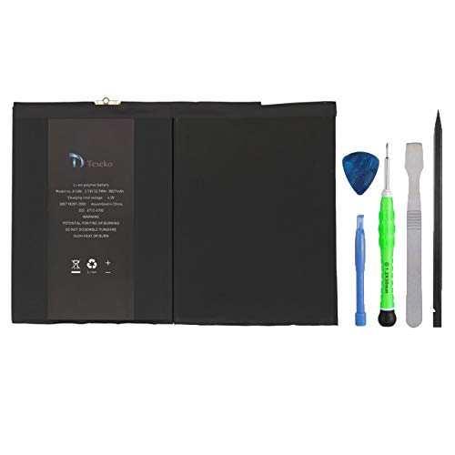 Replacement Battery for iPad 5/iPad 6/iPad 7/iPad air, Teseko Battery Kit with Repair Tools, Premium Battery Toolkit Set Compatible with A1822, A1823,A1474, A1475, A1476,A1893,A1954,A2197,A2200,A2198