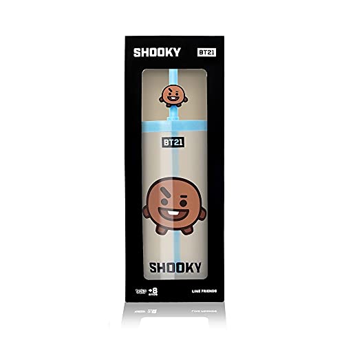 Copo com Canudo BT21 Shooky - Line Friends