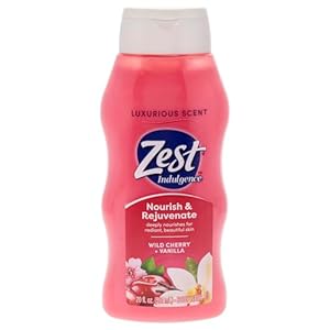Zest Body Wash – Infused with Wild Cherry and Vanilla – Hydrating Body Soap – Suitable for All Skin Types – Wild Cherry and Vanilla – 20 oz