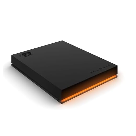 Seagate FireCuda Gaming Hard Drive, 2 TB, External Hard Drive HDD, USB 3/2, RGB LED lighting, 3 Years Rescue Services (STKL2000400)