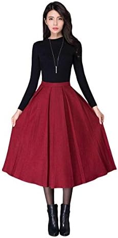 Red Color Skirt with Black Skirt for Women and Girl