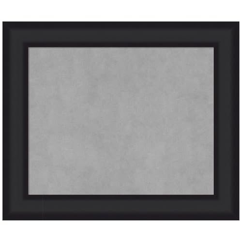 Amanti Art Black Framed Magnetic Board, 25x21, Modern Office Decor