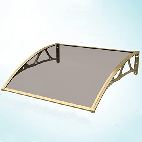 Toldo de policarbonato anti-UV que bloquea la lluvia en ventanas y patios