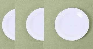 M01633-Ax3 3pc Miniature Plate 40mm 1:6 Scale Diorama or Puppet
