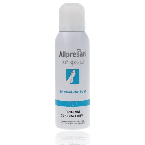 Allpresan Fuß spezial Nr. 1 Schaum-Creme für empfindliche Füße - Fußcreme zur täglichen Fußpflege empfindlicher Haut, 125 ml (1)