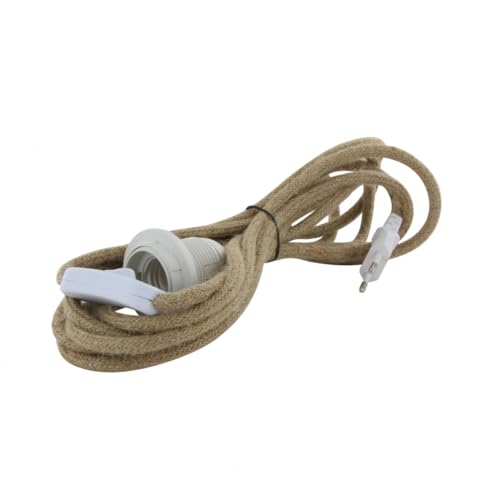 Chacon suspension luminaire Baladeuse en jute - 4m