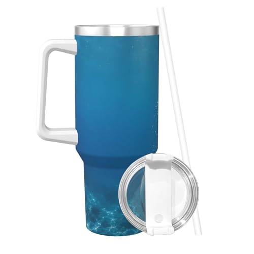 Regalo ideal: vaso aislado de fútbol de 40 oz con asa 3