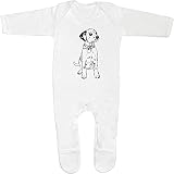 Azeeda 3-6 Monate 'Dalmatiner' Baby Strampler/Schlafanzug (SS00041792)