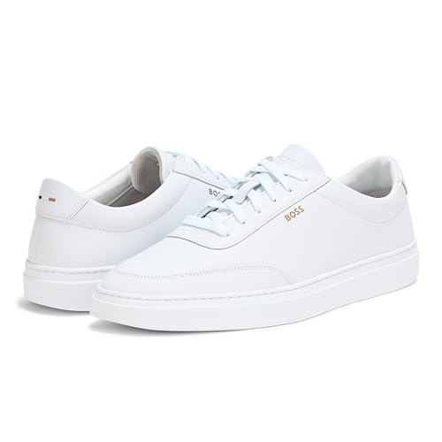 Image of BOSS Men's Kieran Smooth Leather Tennis Sneaker