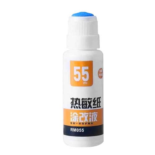 fluido de corrección en papel - fluido de corrección | Cinta de elimiación de agarre | Forma de la pluma Papel térmico Eliminación Líquido | Portable 55 ml/30 ml Etiquetas Eliminación de escritura a