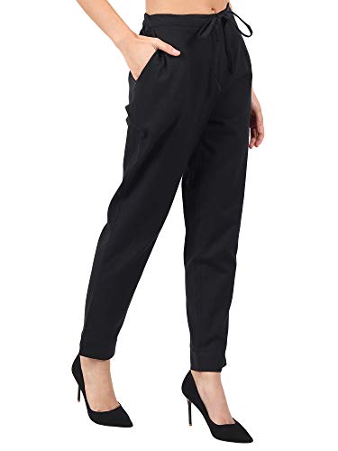 Image of Muffly Women's Cotton Flex Solid Straight Trouser