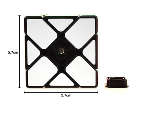 OJIN YONGJUN YJ Fischer Yileng V2 Würfel 3x3x3 Form Mod Twisty Puzzle Brain Teaser Puzzle (Schwarz)