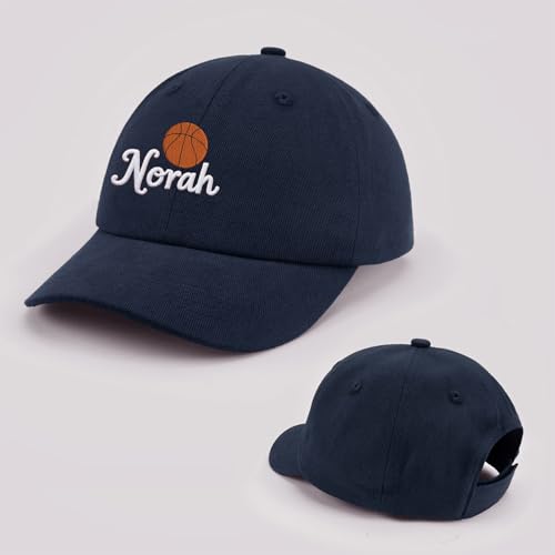 Image of Personalized Baby Infant Baseball Cap Custom Boys Girls Embroidered Sun Hat Custom Trucker Hats for Toddler Kids