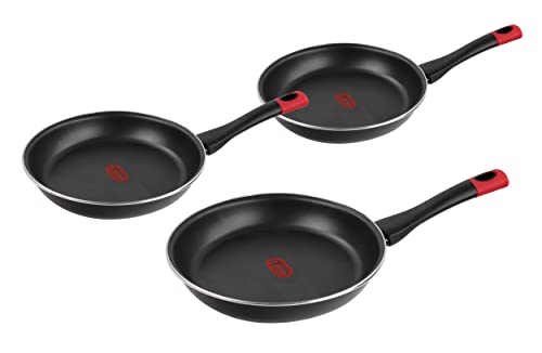 MAGEFESA Kilauea juego de 3 sartenes 18/20/24 cm con revestimiento antiadherente bicapa...