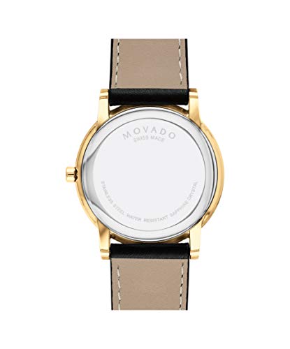 Movado Museum Classic Men's Watch - Swiss Quartz Movement, Calfskin Strap - 3 ATM Water Resistance - Classic, Luxury Fashion Timepiece for Him - 40mm4