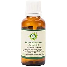 Cashew Nut Oil | Anacardium Occidentale | for Skin | for Hair Growth | for Eyes | for Bones | Anti-Aging | Moisturizes Skin | 100% Pure Natural | Cold Pressed | 5ml | 0.169oz by R V Essential