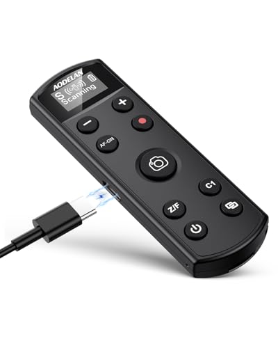 for Sony Camera Wireless Remote Control - Aodelan Rechargeable Shutter Release with OLED Screen for ZV-E10, FX3, a6100, a6400, a6600, a7 III, a7R III, DSC-RX100 VII, ZV-1; Replace Sony RMT-P1BT