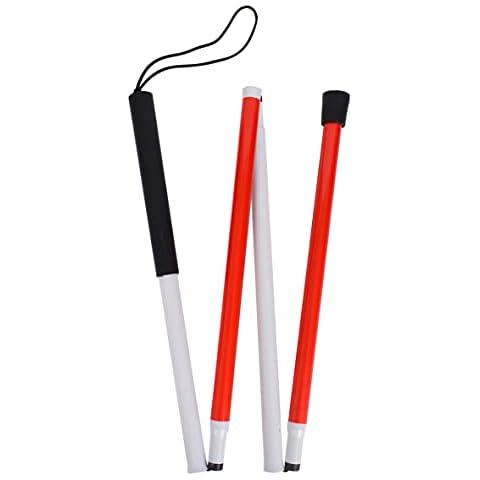 Baitaihem Folding Blind Reflective Aluminum Cane for Vision Impaired and Blind People(Style-C) Cover