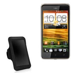 BoxWave Case Compatible with HTC Desire 400 - Sports Armband, Adjustable Armband for Workout and Running for HTC Desire 400 - Jet Black