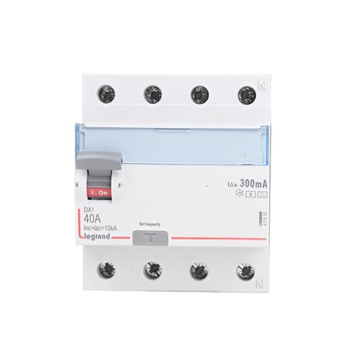 Image of Legrand DX 25A 2-Pole RCCB 300mA A-S Type | Residual Current Circuit Breaker for Shock & Fire Protection | ISI Marked IS 12640-1 | Leakage Protection for Home, Office & Industrial Use