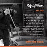 RefrigiWear Unisex Fleece Lined Fiberfill Insulated Cowhide Leather Mitten Gloves - Image 5