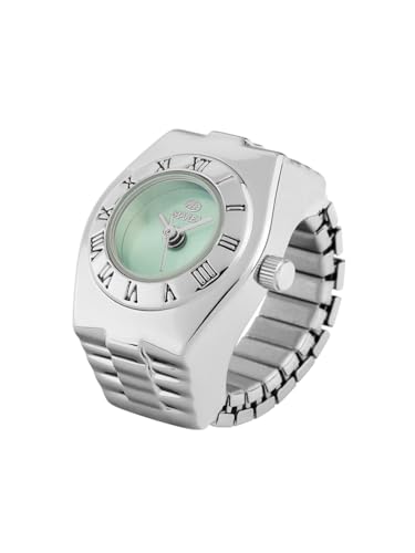 Montre bague Marea B41409/4 femme argent métallique minimaliste