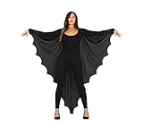 Fledermaus-Umhang für Damen MIMIKRY Damen Fledermausflügel-Cape Vampir Halloween-Kostüm Fledermaus Flügel Umhang