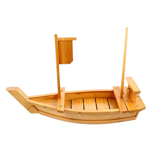 Plateau à sushi en bambou de 60 cm pour service traiteur japonais
