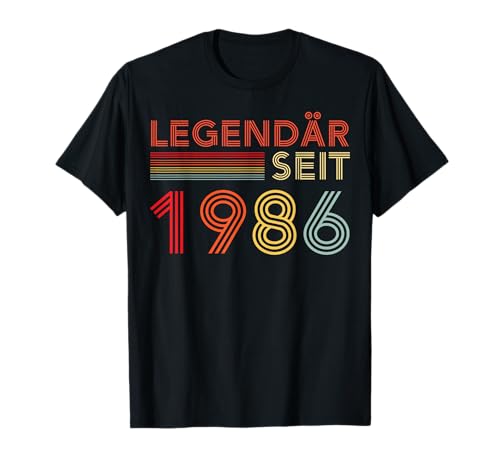 1986 Geburtstag Mann 40 Dekoration Lustig 40er 40 Geburtstag T-Shirt