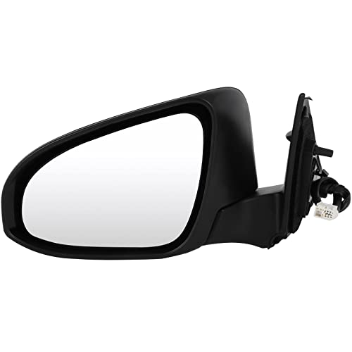 SCITOO Left Driver Side View Mirror Compatible with 2015 2016 2017 For TOYOTA CAMRY Power Heat Black Smooth Replacement Exterior Mirror 5 WIRES TO1320320