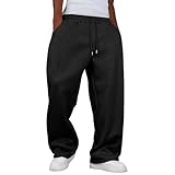 Genérico Pantalones Chandal Hombres Pantalones Hombre - Casual Pantalón Cómodo Chándal Jogger Trekking Deporte con Bolsillos Ropa Moda Running Algodón Invierno Otoño Pants Negro M