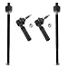Detroit Axle - New 4pc Kit - All (4) Front Inner & Outer Tie Rod Ends for Chrysler & Dodge Mini-Van's 10-Year Warranty