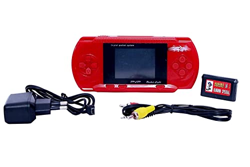 PICSTAR PVP Station Light 3000 Handheld Gaming Console | 2.8 Inch Full Color LCD Screen | Built-in Classic Games | Slim & Portable Video Game Player with TV Output (Multicolor, D-900) 2 31FNlE M nL